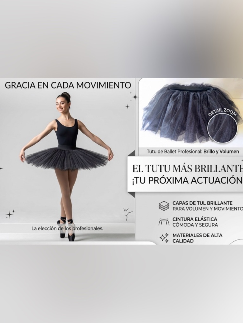 Amscan Black Layered Tulle Ballet Tutu Skirt